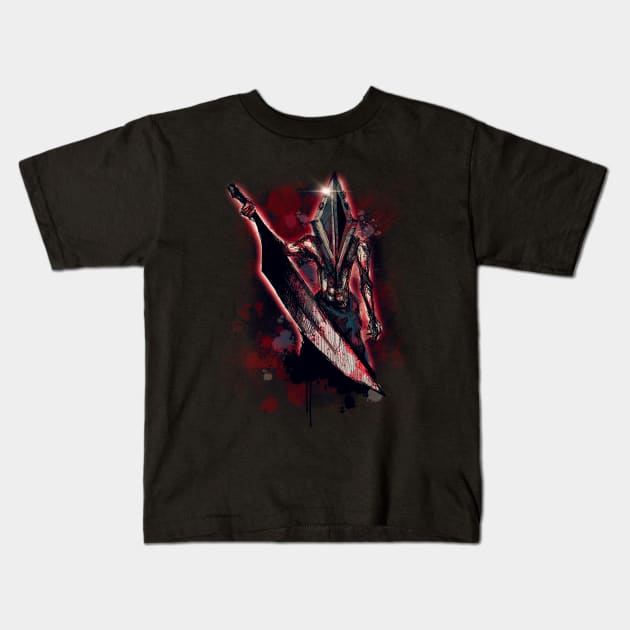 Red Pyramid Kids T-Shirt by LVBart